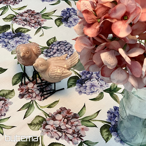 Nappe et écharpe BLEU HYDRANGEA