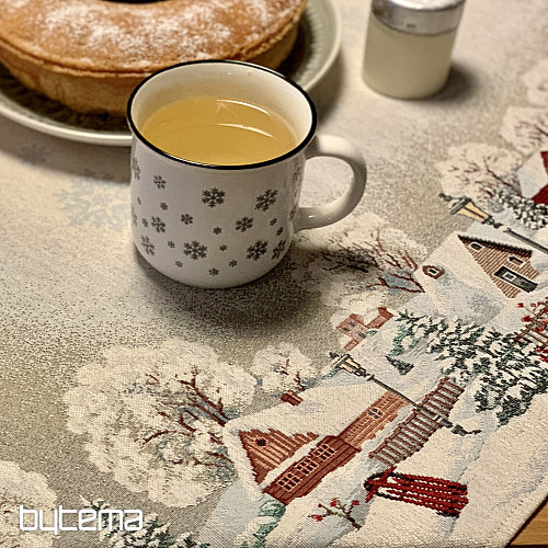 Nappe, châle et set de table Gobelin WINTER IDYLKA