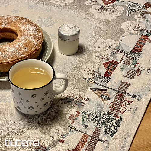 Nappe, châle et set de table Gobelin WINTER IDYLKA