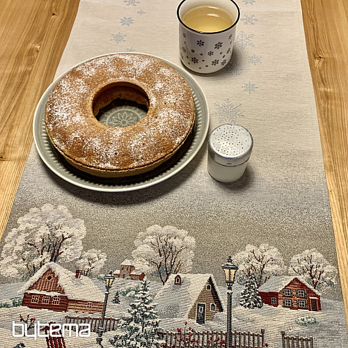Nappe, châle et set de table Gobelin WINTER IDYLKA