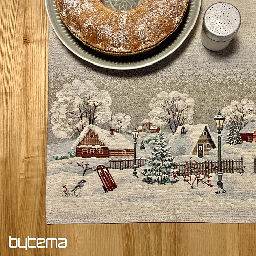 Nappe, châle et set de table Gobelin WINTER IDYLKA