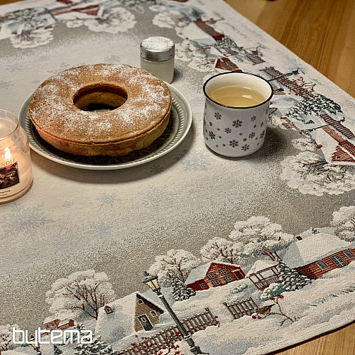 Nappe, châle et set de table Gobelin WINTER IDYLKA