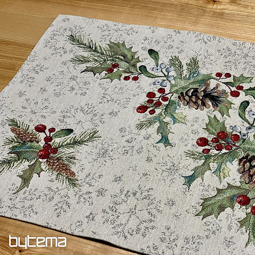 Nappe tapisserie PIN et MISTLETTE