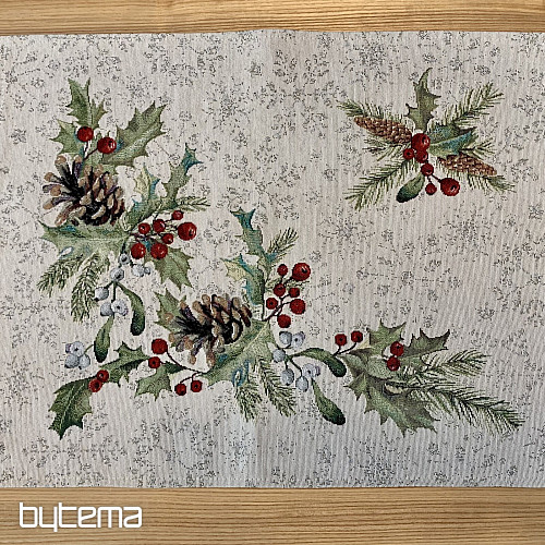 Nappe tapisserie PIN et MISTLETTE