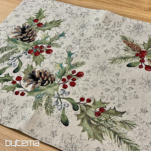 Nappe tapisserie PIN et MISTLETTE