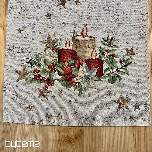 Nappe tapisserie et châle BOUGIES SUR LES ÉTOILES