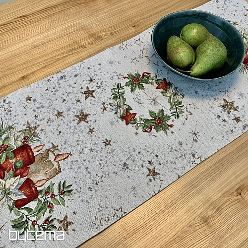 Nappe tapisserie et châle BOUGIES SUR LES ÉTOILES
