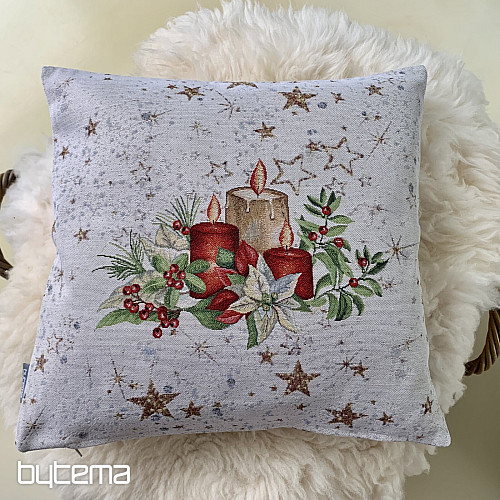 Housse Tapisserie de Noël BOUGIES SUR LES ÉTOILES