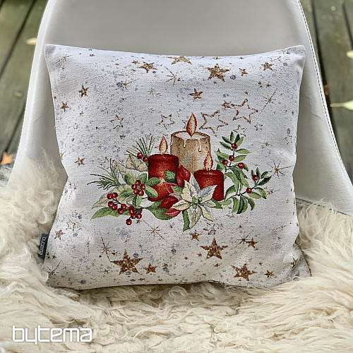 Housse Tapisserie de Noël BOUGIES SUR LES ÉTOILES