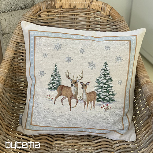 Housse tapisserie de Noël DEER ROMANCE