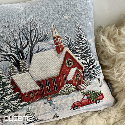Tapisserie de Noël recouvrant l&#39;ÉGLISE ROUGE