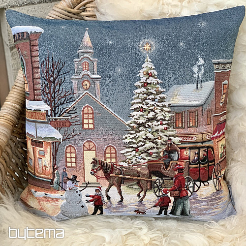 Couverture tapisserie de Noël VILLE DE NOËL