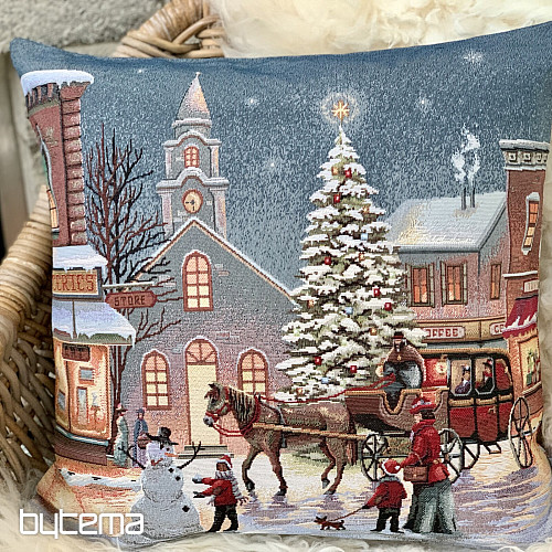 Couverture tapisserie de Noël VILLE DE NOËL