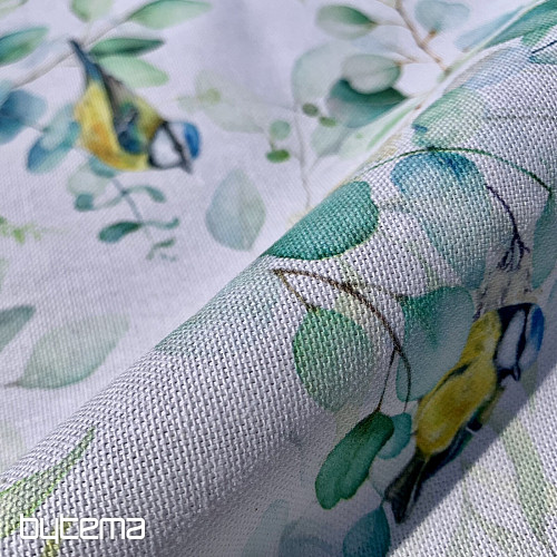Nappe et écharpe OISEAUX SUR UNE Brindille