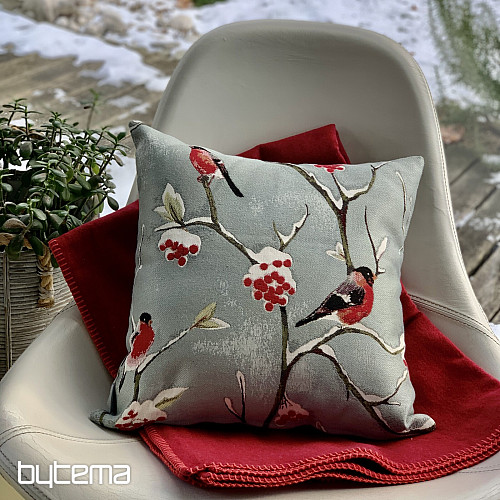 Oreiller de luxe HÍL gris-bleu