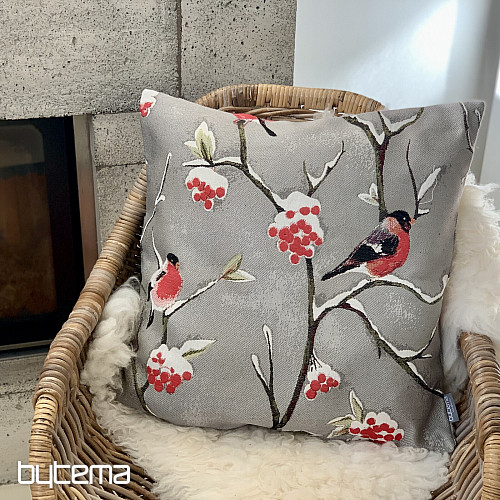 Oreiller de luxe HÍL beige-gris