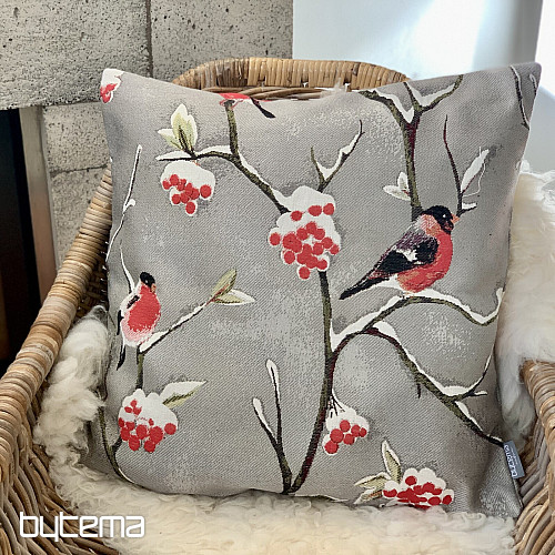 Oreiller de luxe HÍL beige-gris