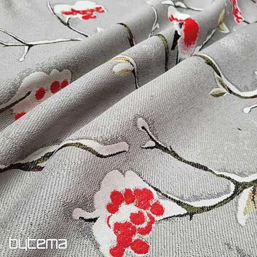 Tissu de décoration luxueux HÝL beige-gris