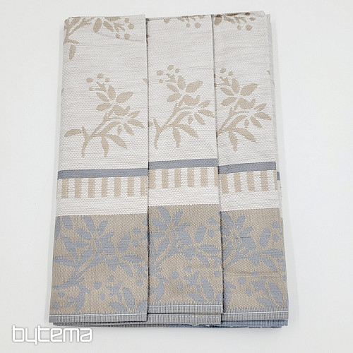 Serviettes Egypte. PRODUCTEUR de coton sv. gris 3 pièces