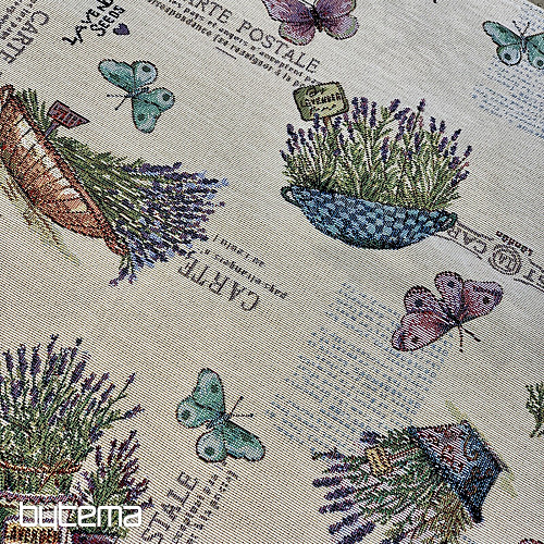 Nappe tapisserie et châle LAVANDER GARDEN 2
