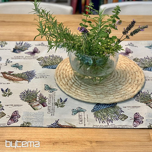 Nappe tapisserie et châle LAVANDER GARDEN 2