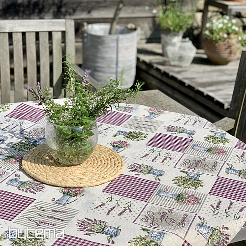 Nappe tapisserie et châle FLEURS DE PROVENCE