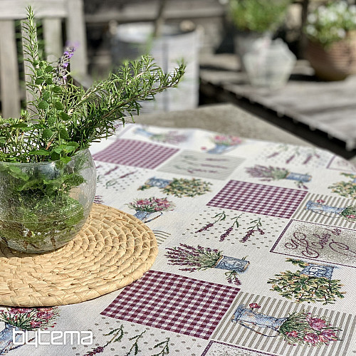 Nappe tapisserie et châle FLEURS DE PROVENCE