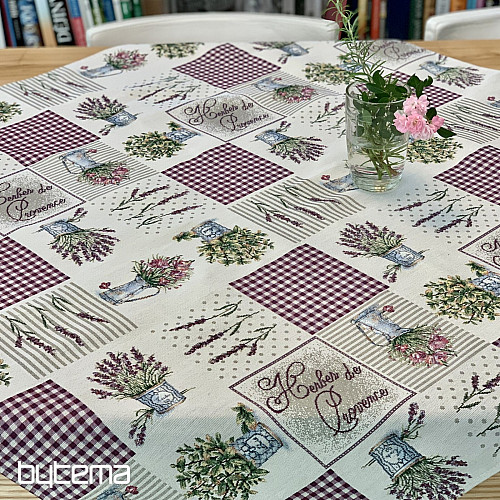 Nappe tapisserie et châle FLEURS DE PROVENCE