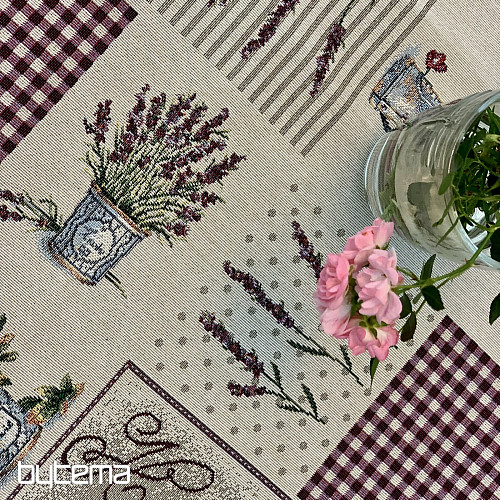 Nappe tapisserie et châle FLEURS DE PROVENCE