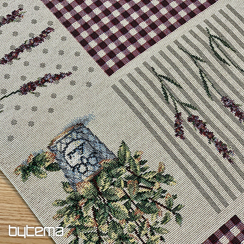 Nappe tapisserie et châle FLEURS DE PROVENCE