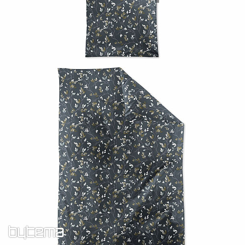 IRISETTE satin de coton luxe WAVE 8565-20 BRANCHES gris