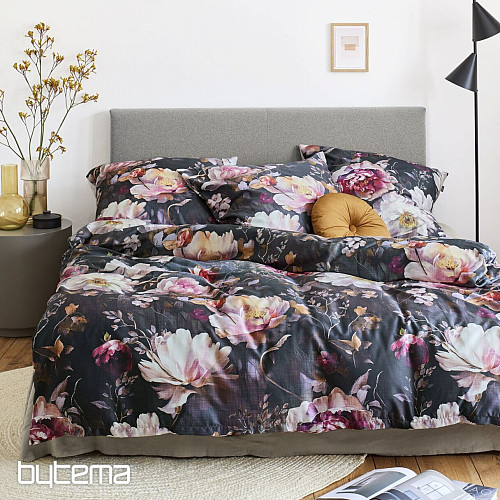 IRISETTE satin de coton de luxe WAVE 8574-90 PIVOINES