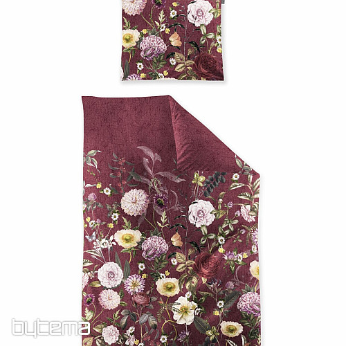IRISETTE satin de coton luxe VAGUE 8576-60 ROSE BORDEAUX