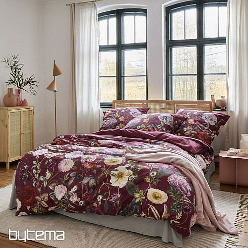 IRISETTE satin de coton luxe VAGUE 8576-60 ROSE BORDEAUX