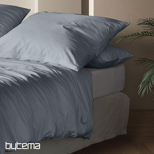 Satin de coton de luxe IRISETTE PARIS 8000-20 BLEU-GRIS