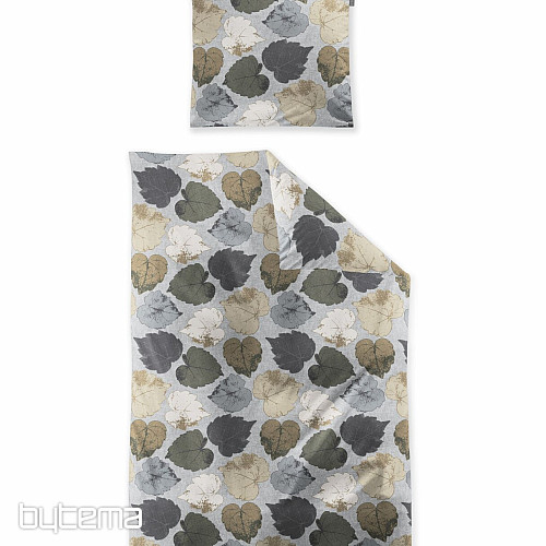Literie de luxe en flanelle IRISETTE KOALA 90 gris