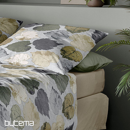 Literie de luxe en flanelle IRISETTE KOALA 90 gris