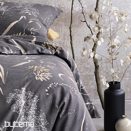 Literie de luxe en flanelle IRISETTE KOALA 8425-11 MEADOW GRASS foncé. gris
