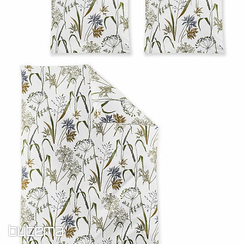 Literie de luxe en flanelle IRISETTE KOALA 8425-90 MEADOW GRASS blanc