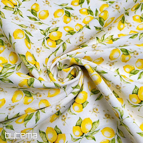Tissu déco CITRONS