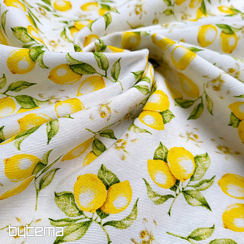 Tissu déco CITRONS