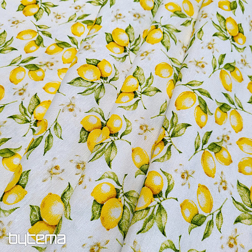 Tissu déco CITRONS