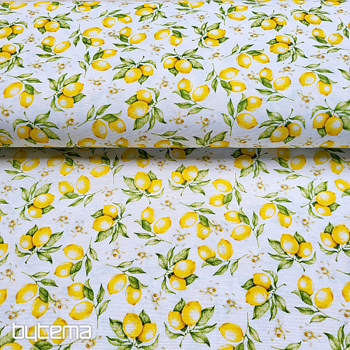 Tissu déco CITRONS