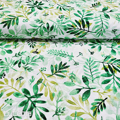 Tissu déco VERDE vert