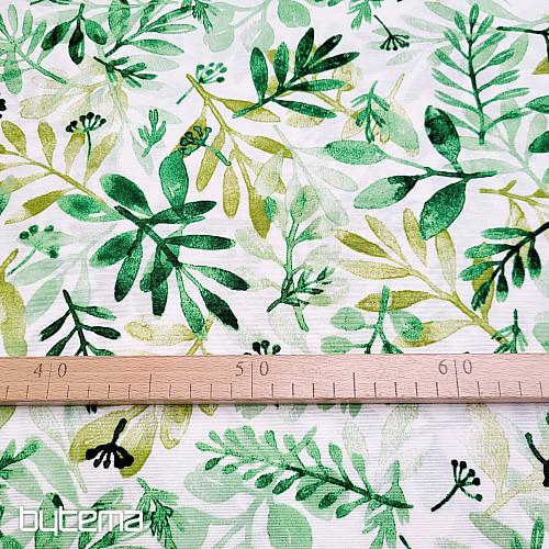 Tissu déco VERDE vert