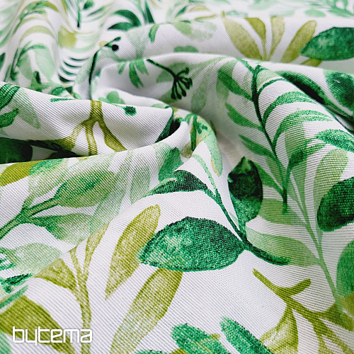 Tissu déco VERDE vert