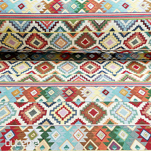 Tissu déco MOJAVE multicolore