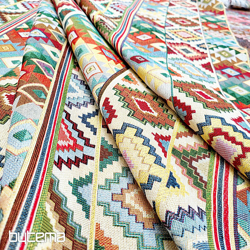 Tissu déco MOJAVE multicolore