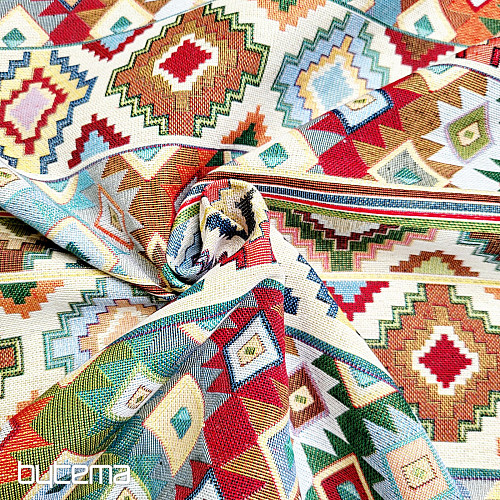 Tissu déco MOJAVE multicolore