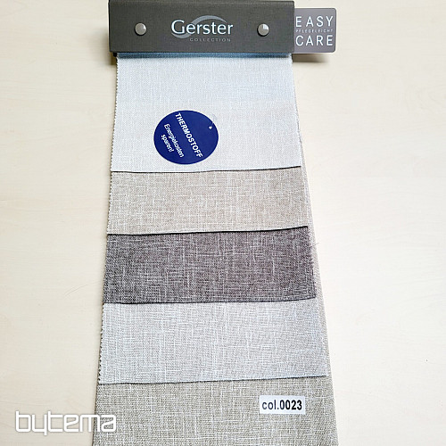 Tissu de décoration design monochrome de luxe GERSTER 77049/23 BEIGE